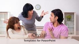  Presentation with family law - PPT layouts featuring young-family-and-mother background and a soft green colored foreground