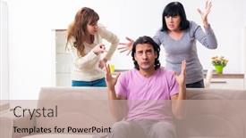  Presentation with family law - Beautiful PPT layouts featuring young-family-and-mother backdrop and a mint green colored foreground