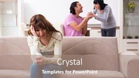  Presentation with family law - Beautiful PPT layouts featuring young-family-and-mother backdrop and a coral colored foreground