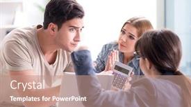  Presentation with mortgage - Cool new theme with young-family-dissappointed-at-high backdrop and a coral colored foreground