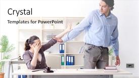  Presentation with marriage law - PPT theme enhanced with young family in marriage divorce background and a white colored foreground