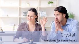  Presentation with divorce - PPT theme enhanced with young-family-in-marriage-divorce background and a light blue colored foreground