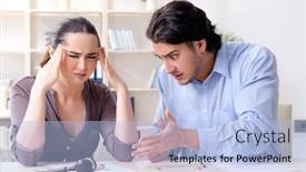  Presentation with divorce - Cool new presentation with young-family-in-marriage-divorce backdrop and a light blue colored foreground