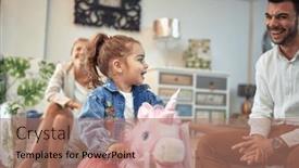  Presentation with joy - Presentation theme enhanced with young-family-is-captured background and a  colored foreground