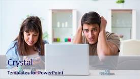  Presentation with money online - Presentation consisting of young family losing money background and a  colored foreground