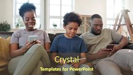  Presentation with father - Beautiful slides featuring young-family-of-father-mother backdrop and a tawny brown colored foreground