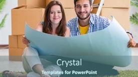  Presentation with family planning - Theme featuring young-family-planning-home-refurbishing background and a ocean colored foreground