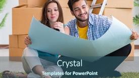  Presentation with planning family - Slide set having young-family-planning-home-refurbishing background and a ocean colored foreground