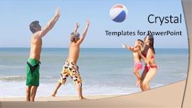  Presentation with play - Slides with coffee cup blank paper and gerbera flower on wooden table background background and a gray colored foreground