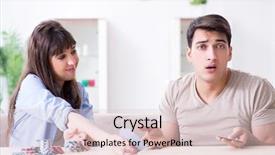  Presentation with playing cards - Presentation theme consisting of young family playing cards background and a lemonade colored foreground