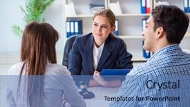  Presentation with marriage - Colorful theme enhanced with young family signing marriage documents backdrop and a teal colored foreground