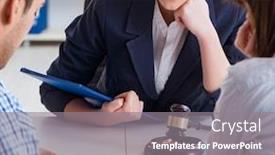  Presentation with marriage - Amazing slide set having young family signing marriage documents at laywers office backdrop and a gray colored foreground