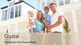  Presentation with dream - Beautiful slides featuring young family standing outside dream backdrop and a lemonade colored foreground