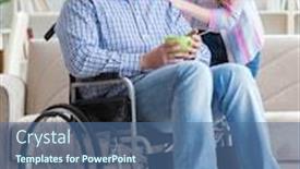  Presentation with doctor taking care of family - Slide deck featuring young-family-taking-care background and a ocean colored foreground