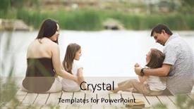  Presentation with young children - Presentation design with young family with children resting background and a  colored foreground