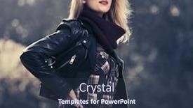  Presentation with fashion handbag - Presentation theme consisting of young fashion blond woman walking in city park stylish female model in black leather jacket with handbag outdoors background and a tawny brown colored foreground