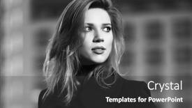  Presentation with black business - Audience pleasing PPT layouts consisting of young-fashion-blonde-business-woman backdrop and a dark gray colored foreground