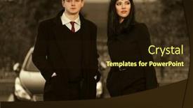  Presentation with black man fashion - Audience pleasing slide set consisting of young-fashion-business-couple backdrop and a wine colored foreground