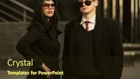  Presentation with coats - PPT layouts enhanced with young-fashion-business-couple background and a wine colored foreground