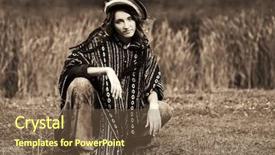  Presentation with rasta - Colorful PPT layouts enhanced with young fashion rasta woman walking backdrop and a tawny brown colored foreground