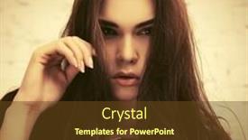  Presentation with black female - Colorful slide deck enhanced with young fashion woman next to brick wall stylish female model in black suit jacket backdrop and a tawny brown colored foreground