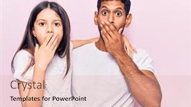  Presentation with secret - Presentation featuring young-father-and-daughter-wearing background and a lemonade colored foreground