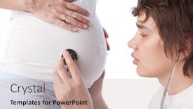  Presentation with heartbeat - Cool new presentation theme with listening heartbeat of his future backdrop and a soft green colored foreground