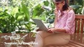  Presentation with botanical garden - Colorful slide deck enhanced with young-female-biology-student-enjoying backdrop and a red colored foreground