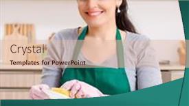  Presentation with contractor - Theme enhanced with young-female-contractor-doing-housework background and a lemonade colored foreground