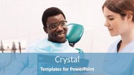  Presentation with dentist xray - Presentation with young-female-dentist-doctor-showing background and a teal colored foreground