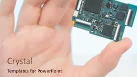  Presentation with solar system - Presentation theme having young-female-laboratory-assistant-holding background and a  colored foreground