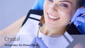  Presentation with inspection - Cool new presentation with young-female-patient-with-pretty backdrop and a light blue colored foreground