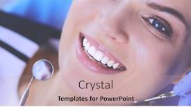  Presentation with inspection - Presentation theme enhanced with young-female-patient-with-pretty background and a soft green colored foreground