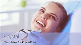  Presentation with inspection - Audience pleasing slide set consisting of young-female-patient-with-pretty backdrop and a light blue colored foreground