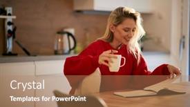  Presentation with cigarette - Cool new theme with young-female-student-enjoying backdrop and a coral colored foreground