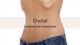  Presentation with anorexia - Presentation theme having young female with anorexia background and a coral colored foreground