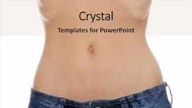  Presentation with anorexia - PPT layouts consisting of young female with anorexia background and a coral colored foreground