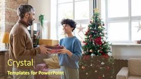  Presentation with saying - Amazing presentation design having young-female-with-brown-curly backdrop and a tawny brown colored foreground