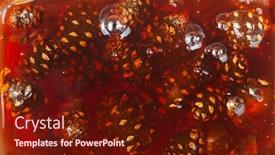  Presentation with jam - Theme enhanced with young-fir-cone-jam-close background and a tawny brown colored foreground