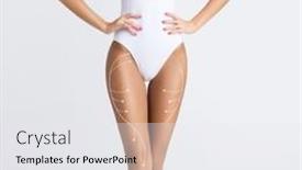  Presentation with health diet - Presentation theme with young-fit-and-beautiful-girl background and a white colored foreground