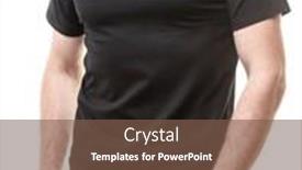  Presentation with black man - Amazing presentation theme having young-fit-man-wearing-blank backdrop and a tawny brown colored foreground