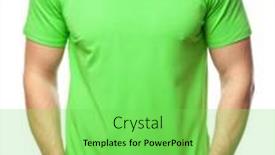  Presentation with blank - Slide deck with young-fit-man-wearing-blank background and a seafoam green colored foreground