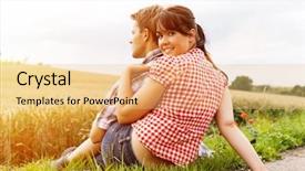  Presentation with exercise kids kid doing fitness - Presentation design with young fitness couple doing sports background and a  colored foreground