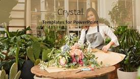  Presentation with shipping - Slide set with young-florist-wraps background and a coral colored foreground