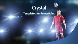  Presentation with football play diagram - PPT layouts featuring old blue wooden door with brass handle round background and a mint green colored foreground.