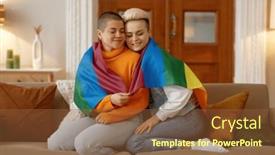  Presentation with rainbow lgbt - 
