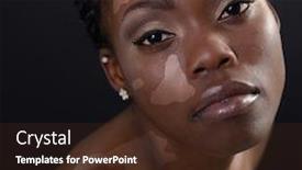  Presentation with vitiligo - Audience pleasing slide set consisting of young-fresh-beautiful-woman-beauty backdrop and a tawny brown colored foreground