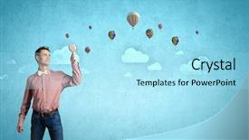  Presentation with science - Audience pleasing PPT layouts consisting of young funny science man looking backdrop and a arctic colored foreground