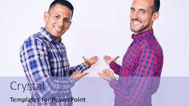  Presentation with gay - Beautiful PPT theme featuring young-gay-couple-of-two backdrop and a light blue colored foreground