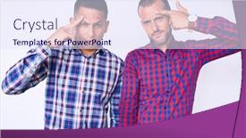  Presentation with skin infection - Audience pleasing slide deck consisting of young-gay-couple-of-two backdrop and a sky blue colored foreground